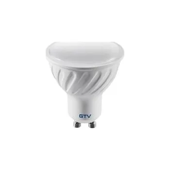 Žárovka GTV SVĚTELNÝ ZDROJ LED, A-G, SMD 2835, 6400K, GU10, 7,0W, AC180-250V, 50-60Hz, 120°, 550lm, 61mA