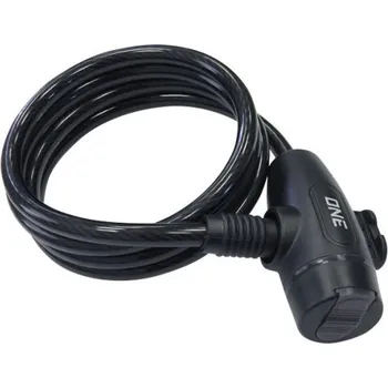 Zámek na kolo ONE - spirálový zámek FORT 5.0, 1200x8 mm, černá