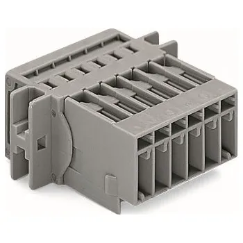 modulární přístroj a rozvaděč WAGO Konektor 769-604/002-000 1vodičový s pájecími piny CAGE CLAMP® 4 mm², šedá 769-604/002-000