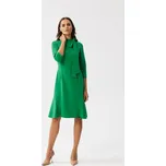 Šaty se zavazováním za krkem S346 Barva: Zelená, Velikost: XL