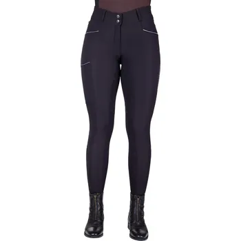 Jezdecké kalhoty QHP Rajtky Julin QHP, s gripem, dámské, černé 38