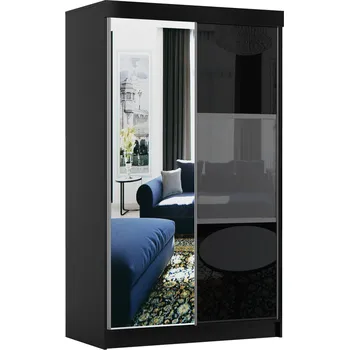 Šatní skříň ARK Šatní skříň MAMBA, Černá 120 cm