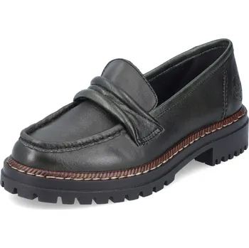 Dámské polobotky DÁMSKÉ POLOBOTKY RIEKER 52050-55 ZELENÁ Barva: Zelená, Velikost: 40