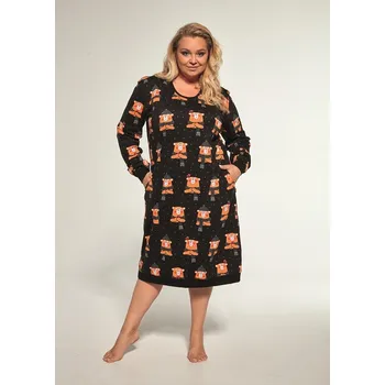 Dámská noční košile Dámská noční košile dlouhá Cornette 652 nadměrná Velikost: 3XL, Vzor: 6520357