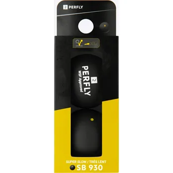 Míček na raketbal a squash PERFLY Squashový míček SB 930 žlutá tečka 2 ks