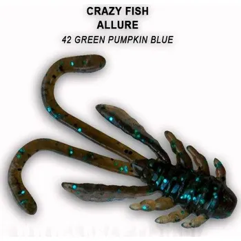 Umělá nástraha Crazy Fish Allure 4cm color 53 green pumpking blue balení 8 kusů