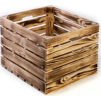 Úložný box Opálená bedýnka 40x40x30