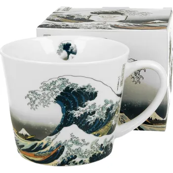 DUO Gifts DG - Porcelánový hrnek, THE GREAT WAVE inspired by HOKUSAI - 610 ml