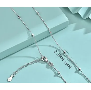 Řetízek Majya Stříbrný řetízek PABLO 46 + 5 cm Ag/; ≤2,44 g 10536