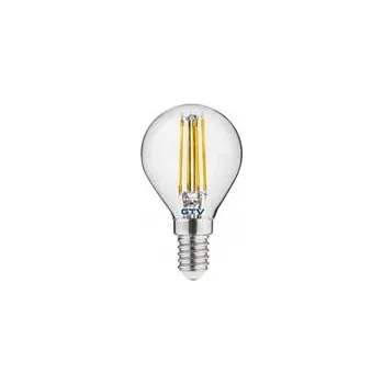 Žárovka GTV LED SVĚTELNÝ ZDROJ, FILAMENT, A-G, G45, 3000K, E14, 4,0W, AC220-240V, 360°, 420lm, 44mA