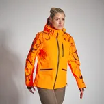 SOLOGNAC Dámská lovecká nepromokavá bunda Supertrack 500 oranžová fluo 34 ORANŽOVÁ
