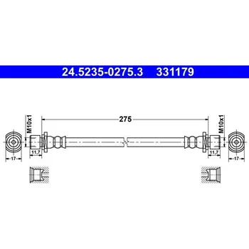 Brzdová hadice Brzdová hadice ATE 24.5235-0275.3