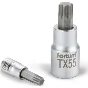 Gola hlavice Gola hlavice 1/2", TORX zástrčná, T45, CrV, FORTUM