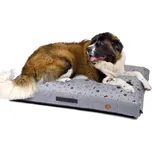 JK ANIMALS, vysoká matrace Bono Grey Lux XXL, šedá, 136×88×16 cm