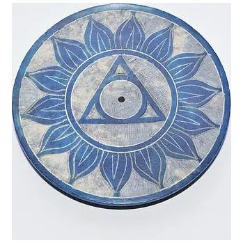 Vonná tyčinka Stojánek na tyčinky/mastek /5.č.Vishuddha - tm.modrý