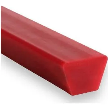 Polyuretanový klínový řemen PU75A 17 × 11 (17/B) - hladký (80 ShA, červený)