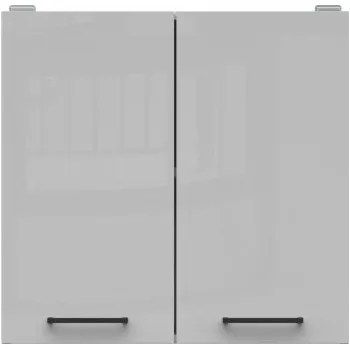 Kuchyňská skříňka Junona Line Tafla skříňka G2D/60/57, bílá/světle šedý lesk