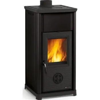 Krbová kamna Nordica Tea s ohřívací plotnou - Černá