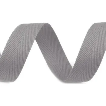 Lemovka bavlněná šedá 20 mm, metráž