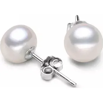 Náušnice Majya Stříbrné náušnice IVONA | Sladkovodní perla Ag/; ≤1,33 g 10468