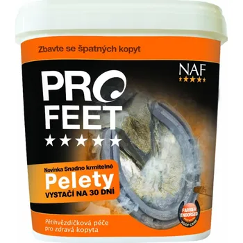 NAF Pro feet pellets pro zdravá kopyta s biotinem, kyblík 3kg