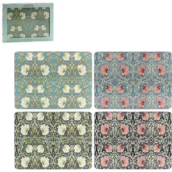 prostírání Leonardo, Anglie Leonardo - Korkové podložky W. Morris Pimpernel Mix 4 ks - 29*22 cm