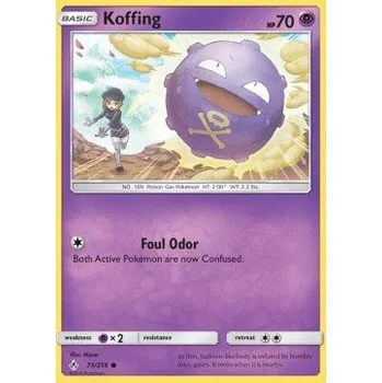 Volný čas Pokémon UNB 073/214 Koffing - Unbroken Bonds Stav: Excellent, Verze: NORMAL
