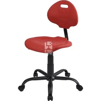 Nízká laboratorní židle PRO Standard, červená