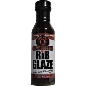 Omáčka BBQ grilovací omáčka Maple Bourbon Rib glaze 453g Kosmo´s Q