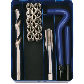 Závitořezný nástroj BGS Sada na opravu závitů, M14 x 1,25 mm, 14 ks - B1957