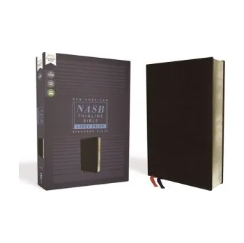 NASB, Thinline Bible, Large Print, Bonded Leather, Black, Red Letter, 1995 Text, Comfort Print – Zondervan (EN)