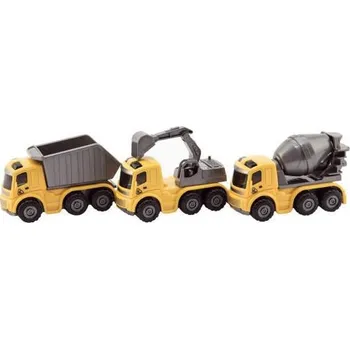 autíčko Teddies Auto stavební na setrvačník 10 cm