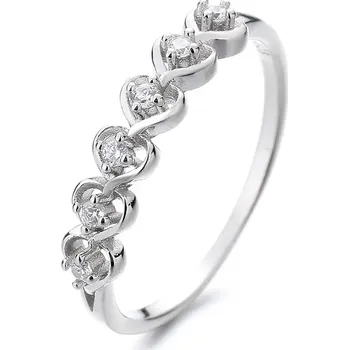 Prsten Stříbrný srdíčkový prsten NOEMI Velikost:7 (EU: 54-56) Ag/; ≤1,16 g 10035_7