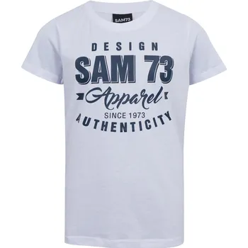 Chlapecké tričko Chlapecké triko SAM 73 JANSON KT 504 BÍLÁ 116