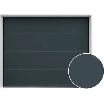 Garážová vrata DoorHan Sekční garážová vrata | Hladká antracit RAL 7016, bez drážky Šířka stavebního otvoru (mm): 2375, Výška stavebního otvoru (mm): 2030