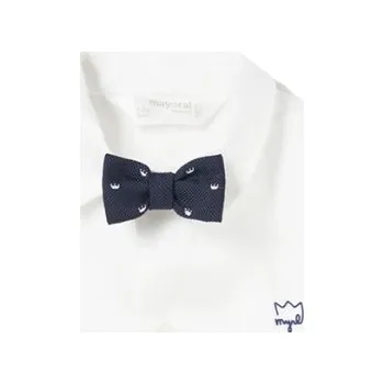 MAYORAL chlapecká košile DR s motýlkem bílá vel. 75 cm