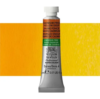 Vodová barva Akvarelová barva Winsor & Newton Professional, 5ml - Cadmium Free Yellow Deep
