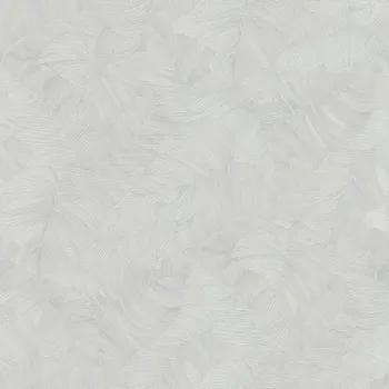 Tapeta Šedá vliesová tapeta s plastickými listy, TI2104, Time 2025, Grandeco