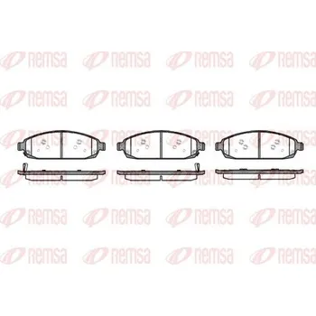 Brzdová destička Sada brzdových destiček, kotoučová brzda REMSA 1173.02