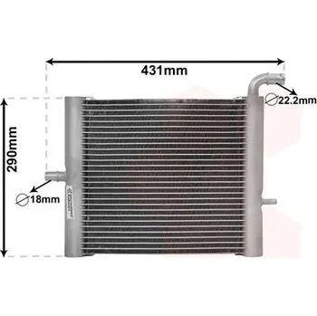 Chladič motoru Chladič, chlazení motoru VAN WEZEL 02012701