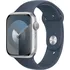 Chytré hodinky Apple Watch Series 9 45 mm, stříbrný hliník s bouřkově modrým sportovním řemínkem S/M