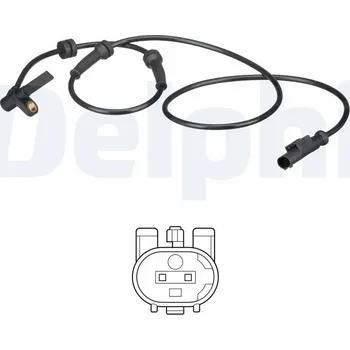 Přislušenství brzdového systému Snímač, počet otáček kol DELPHI SS20578