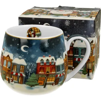 DUO Gifts DG - Vánoční hrnek barylka CHRISTMAS CITY v dárkovém balení - 430 ml