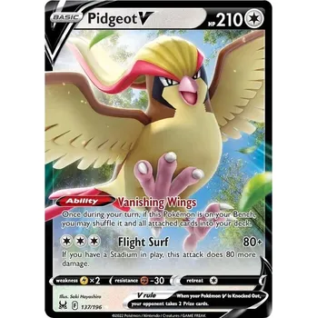 Karetní hra Pidgeot V 137/196 - Lost Origin