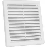 Krytka | Větrací mřížka se síťovinou - BÍLÁ 200 x 200 mm - VM 200x200 KB