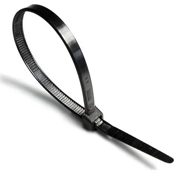 Stahovací páska Stahovací pásky 7,6 x 400 mm Barva: Černá (UV stabilní)