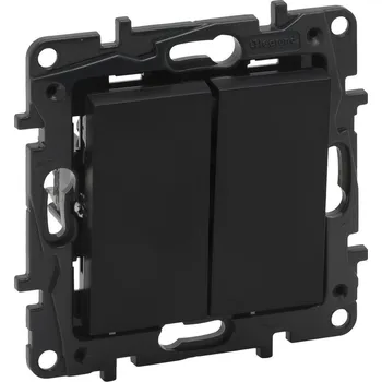 Elektroinstalační materiál Legrand 863512 NILOE S. TLAČÍTKO DVOJ.ČER.