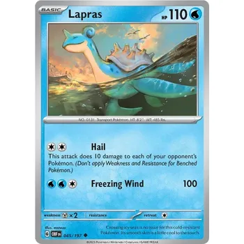 Sběratelská karetní hra Lapras 045/197 - Obsidian Flames Typ karty: Non-Holo