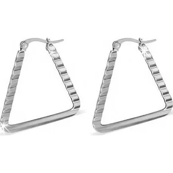 Náušnice Dámské náušnice ocel ve tvaru trojúhelníku 31 x 34 mm GGEO320