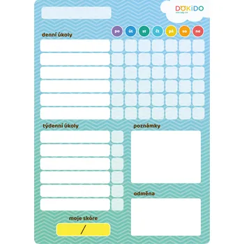 Dokido Úkolníček - popisovací Hodnota: Tyrkysová
